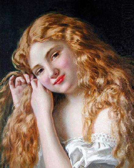 Young Girl Fixing Her Hair, Sophie Gengembre Anderson